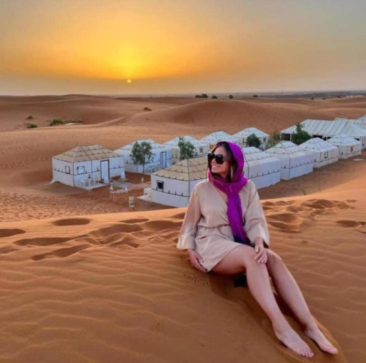 לינה וארוחת בוקר מרזאוגה Luxury Bedouin Camp מראה חיצוני תמונה